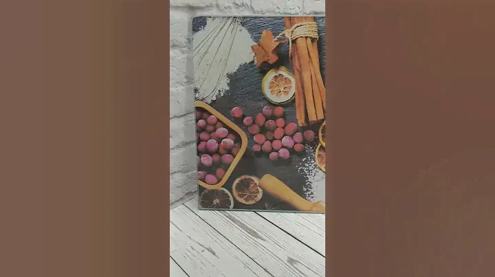 Доска разделочная стеклянная Новогодняя 🎄