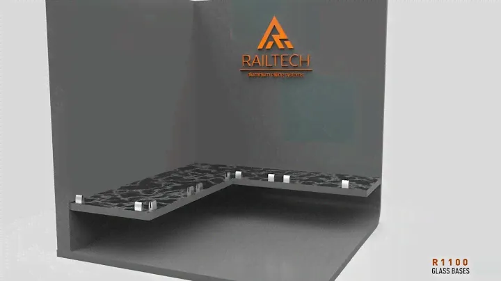 Установка системы алюминиевых ограждений с стеклянным основанием Railtech Aluminium R 1100