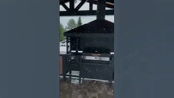 Зимняя гриль сказка -уличная кухня #гриль #барбекю #grill #мангал #кухня